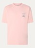 T-shirt met logo- en backprint - Lichtroze