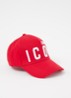 Icon pet met logoborduring - Steenrood