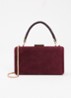 Beaut clutch met afneembare schouderriem - Bordeauxrood