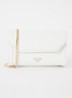 Bellini clutch met logo - Gebroken wit