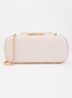 Body clutch van leer - Goud