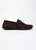 Brackon mocassin van leer - Donkerbruin
