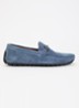 Brackon mocassins van leer - Blauw