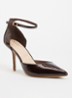 Calmness sandalette - donkerbruin - lak