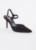 Channel sandalette met strass - Zwart