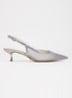 Cirelle slingback van mesh met strass - Grijs