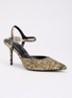 Confident sandalette met strass - Goud