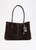Deserving Large shopper met tasbedel - Donkerbruin
