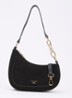 Direction schoudertas met kettingdetail - Zwart