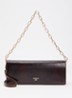 East To West Long clutch met crocostructuur - Bruin
