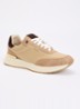 Emotion sneaker met suède details - Camel