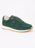 Ettah sneaker van leer met logo - Donkergroen