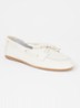 Gala bootschoen van leer - Gebroken wit