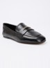 Glances loafer van leer - Zwart