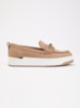 Glide loafer van leer - Lichtbruin