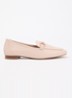 Grained loafer met horsebit - Lichtroze