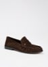 Grisella loafer van leer - Donkerbruin