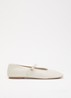 Headliner Mary Jane ballerina van leer - Gebroken wit