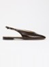 Heartbeat slingback van leer - Bruin