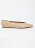 Hetta ballerina van leer - Beige