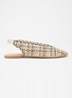 Hollianne slingback van leer - Beige