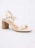 Jaliz sandalette van leer - Creme