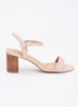 Jaycie sandalette van leer - Lichtroze