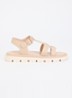 Lilar sandaal van leer - Beige