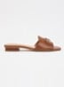 Lindo slipper van leer - Bruin
