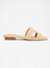 Loupes slipper van leer - Naturel