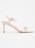 Milana sandalette met crocostructuur - Lichtroze