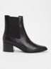 Pimo chelsea boot van leer - Zwart