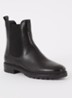 Poema chelsea boot van leer - Zwart