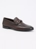 Seymore loafer van leer met horsebit - Donkerbruin
