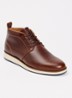Smoky veterschoen van leer - Bruin