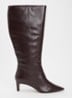 Smoulder laars van leer - Aubergine