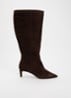 Smoulder laars van leer - Chocoladebruin