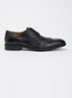 Sunni Wide Fit brogue van leer - Zwart