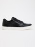 Tawly sneaker van leer met details van suède - Zwart