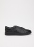Troys sneaker van leer - Diepzwart