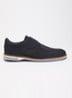 Wide Fit Barkings brogue van leer - Donkerblauw
