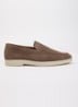 Wide Fit Boltman slip-on van suède - Lichtbruin