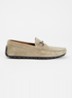 Wide Fit Brackon mocassin van suède - Taupe