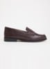 Wide Fit Ginelli loafer van leer - Bordeauxrood