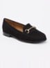 Wide Fit Glenny loafer - Zwart