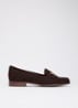 Wide Fit Glenny loafer - Donkerbruin