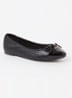 Wide Fit Hallo ballerina met strikdetail - Glans