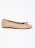 Wide Fit Hallo ballerina met strikdetail - Oudroze