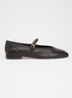 Wide Fit Hearthrob ballerina - Zwart