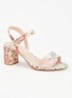 Wide Fit Merisa sandalette van leer - Creme